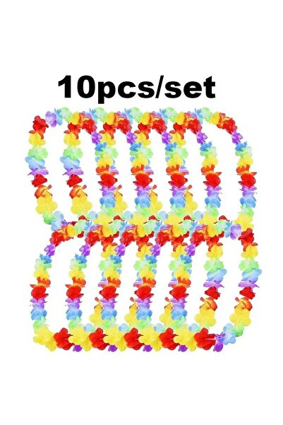 Choice 10 قطع 10 قطع/مجموعة من أكاليل الزهور لحفلات هاواي قلادة هاواي توربيل ...