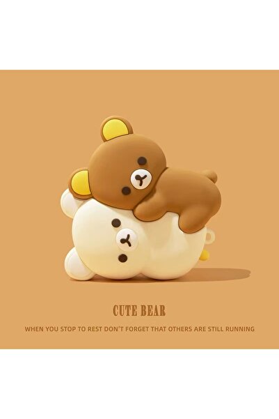 Miniso جراب سماعات أذن ثلاثي الأبعاد بتصميم دب كرتوني من السيليكون، متوافق مع AirPods Pro 2 و AirPods 4 و 3 و 2 و 1 Pro و Pro2