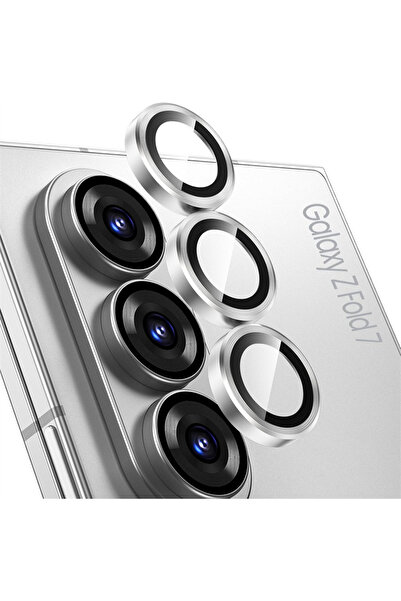 Choice For Galaxy Z Fold 7 Silver Metal Individual Ring Camera Lens Protector...