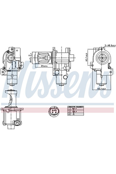 Nissens Supapa Egr Audi A4 B6/A4 B7 Skoda Superb 1