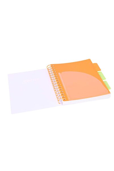 Strigo Spiral notebook and dividers Project Book NEON A5, mathematics, 200 pg, cardboard covers PADS015