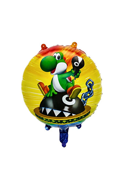 KidsLand بالون من رقائق معدنية من سوبر ماريو الكرتوني مقاس 10 بوصات، قطعة واح...