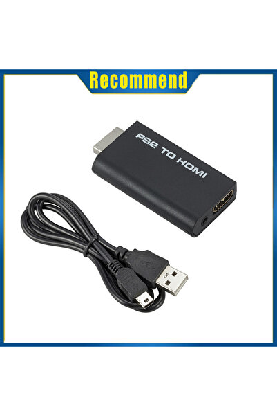 Choice A-USB Power Cable PS2 To HDMI-compatible Full 1080P Audio Video Converter Adapter 480i/480p/576i wit