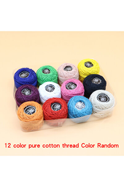 Choice 12 لونًا بلون واحد، صندوق واحد من 12/16 لونًا من خيوط إصلاح غرزة الصلي...