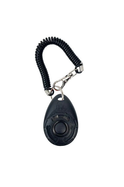 Choice6 سلسلة مفاتيح بلاستيكية سوداء اللون لتدريب الكلاب والقطط الأليفة، مزود...