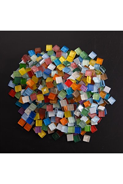 Choice Mixed Color 600pcs 600pcs Sparkling Crystal Glass Mosaic Tiles, Checkered Pattern, Handmade DIY Art