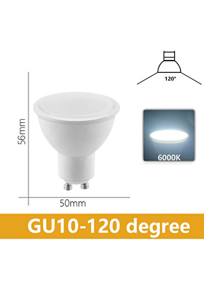 Choice 12 واط 6 قطع 120 أبيض بارد 6 قطع لمبات LED GU10 AC220V Lampada 3 واط -...