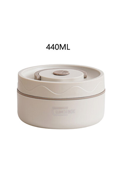 Choice 1pcs-440ml White 304 Stainless Steel Insulated Lunch Box with Storage ...