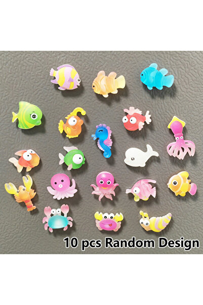 Choice 10 Pcs Random Design 10pcs Assorted Series Marine Tropical Fish Crab C...