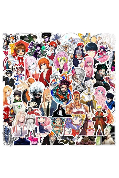Choice ملصقات أنمي متعددة الألوان، 50 قطعة، ملصقات كرتونية، ملصقات يدوية، سكر...