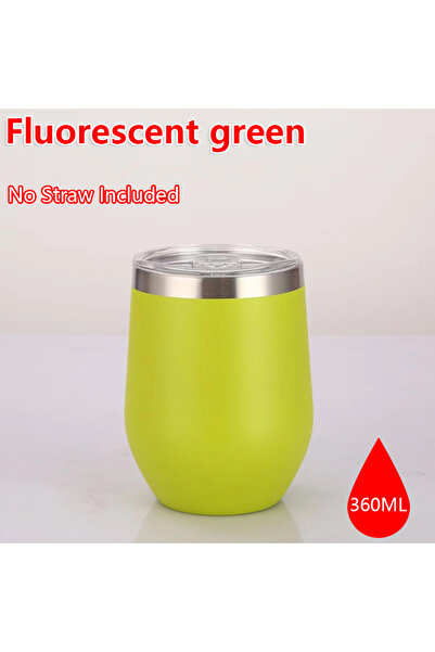 Choice كوب نبيذ 360 مل من الفولاذ المقاوم للصدأ ذو جدار مزدوج معزول بالفراغ، ...