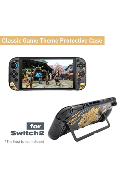 Choice حافظة لجهاز NS Switch 2 ذات هيكل صلب قابل للرسو وغطاء واقٍ وغطاء رقيق وملحقات ألعاب NS Switch 2.