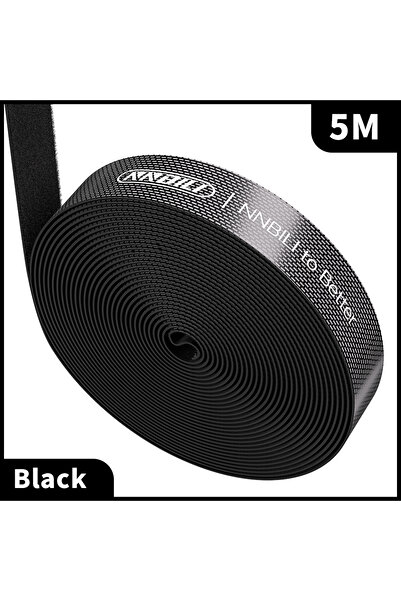 Choice Black-5m NNBILI Cable Organizer Management Wire Winder Tape Earphone Mouse Cord Management Ties Prot