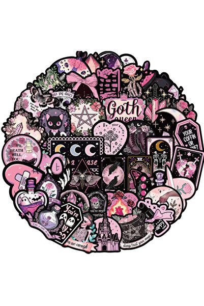 Choice ملصقات ساحرة القمر متعددة الألوان، 50 قطعة، مقاومة للماء، مجموعة ملصقا...