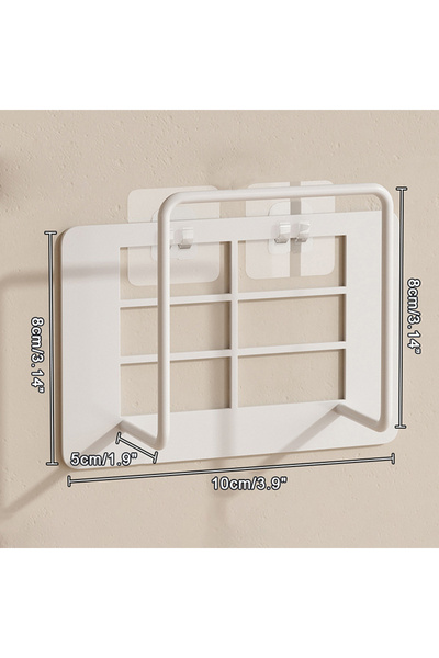 Choice حامل جهاز التوجيه المثبت على الحائط باللون الأبيض S، رف تخزين متعدد ال...