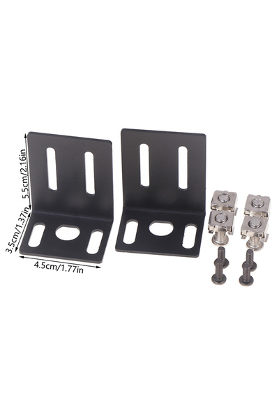 Choice1 A2 جديد 1 مجموعة معدنية 1U رف تثبيت الأذن تركيب الوصلة مع غطاء المسما...