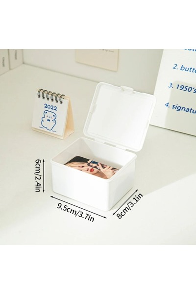 Choice صندوق تخزين بطاقات الصور Kpop باللون الأبيض S صندوق مجموعة صور بطاقات ...