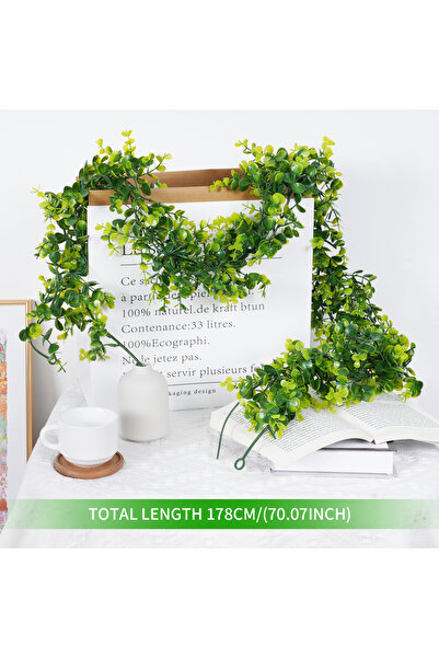 Choice Wucalyptus Vine Artificial Silver Dollar Eucalyptus Decor Greenery Garland Leaves Eucalyptus Vines P