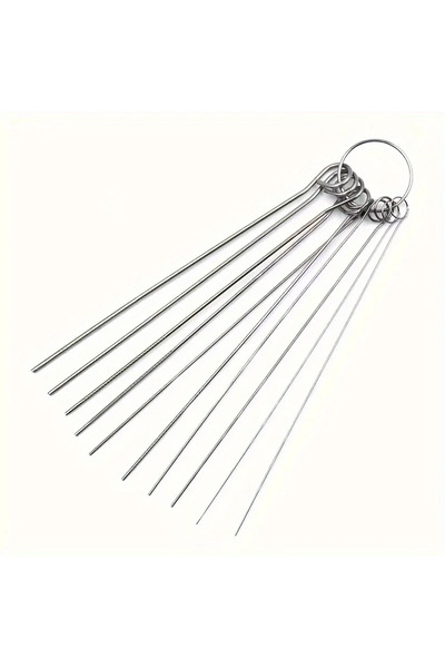 Choice مجموعة فرشاة تنظيف رأس الدش ذات الإبرة المصنوعة من الفولاذ المقاوم للصدأ باللون الفضي مناسبة لرؤوس الدش متعددة الأحجام B