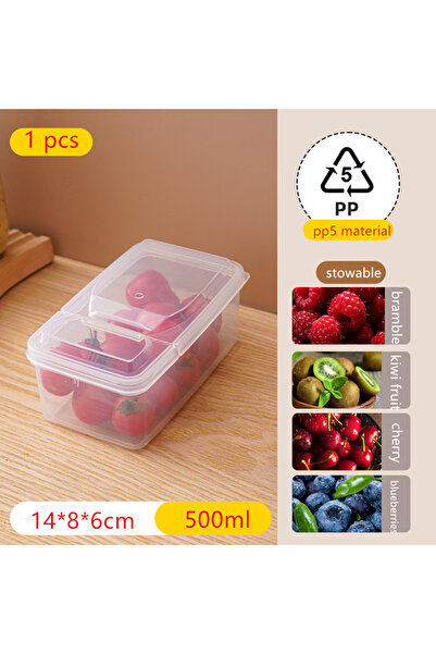 Choice حاويات وجبات خفيفة سعة 500 مل، صندوق وجبات خفيفة بينتو مقسم، 2 حجرة قا...