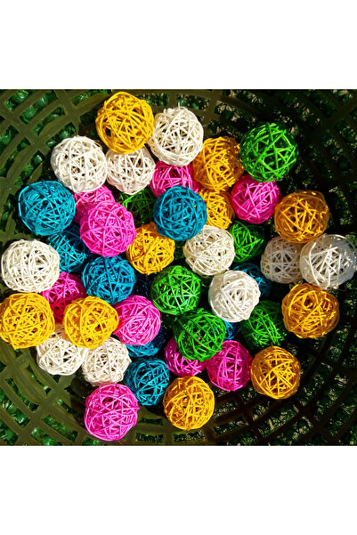 Choice 10PCS Random Color 10pcs Primary Color Sepak Takraw Parrot Chewing Toy Ball Pet Bird Foot/foot Scrat