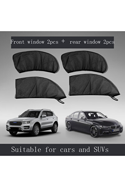Choice Four-piece set Car Sunshade Curtains Universal Side Window Shades SUV Curtains Protection Repellent