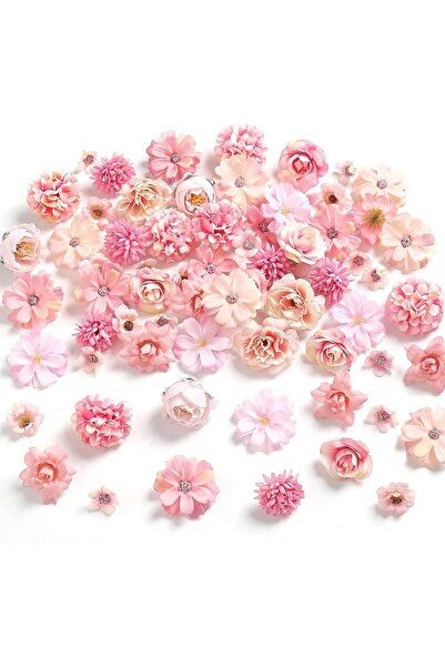 Choice 20 قطعة وردية اللون، 20 قطعة/مجموعة، رؤوس زهور الأقحوان الاصطناعية الم...