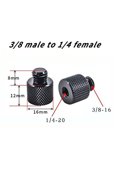 Choice 6 قطع 3 8 م إلى 1 4 ف مجموعة من ستة براغي تحويل 1/4-20 إلى 3/8-16 حامل...