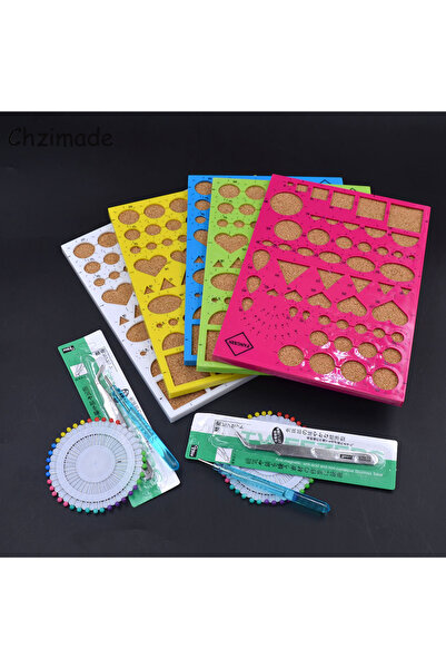Choice L000ZI0062 Chzimade مجموعة أدوات لف الورق بألوان عشوائية وحرف فنية ودي...