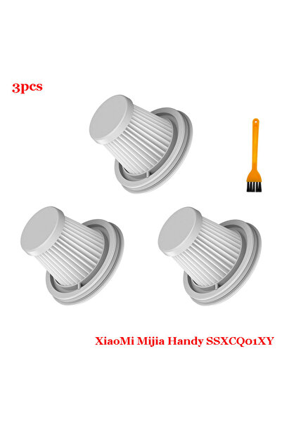 Choice 3 pcs For Xiaomi Mijia Handy Vacuum Cleaner SSXCQ01XY H13 Hepa Filter Parts Home Car Mini Wireless