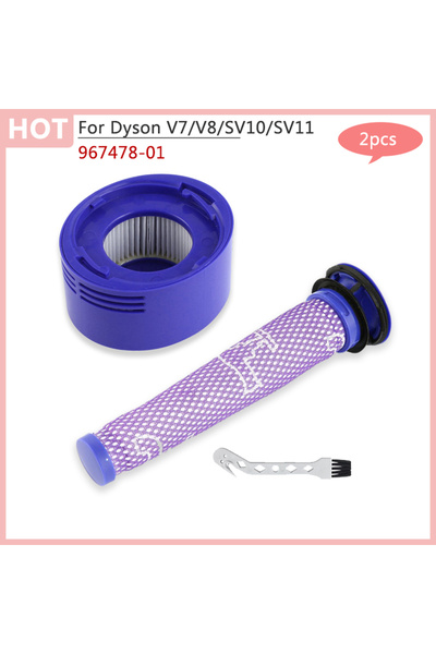 Choice قطعتان من قطع غيار دايسون V7 V8 SV10 SV11، فلتر هواء أمامي وخلفي عالي ...