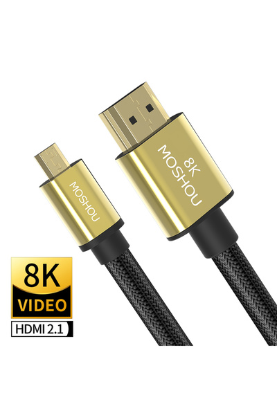 Choice كابل HDMI إلى Micro HDMI بطول 1 متر، كابل Micro HDMI إلى HDMI متوافق م...