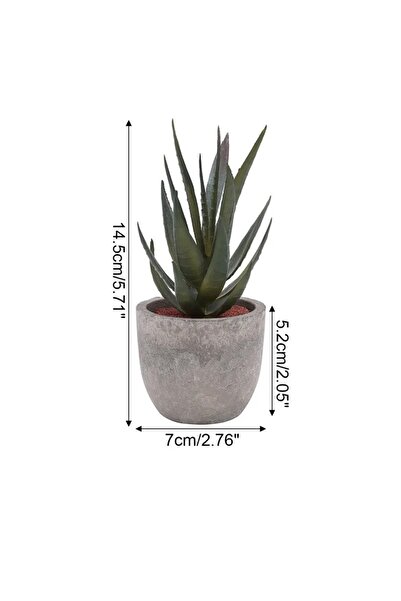 DUTRIEUX E Mini Artificial Aloe Plants Bonsai Small Simulated Tree Pot Plants...