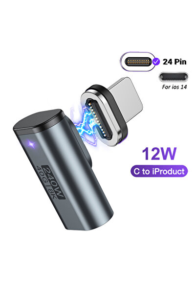 Choice محول USB C إلى C مغناطيسي من طراز A iOS AUFU USB4.0 بسرعة 40 جيجابت في...