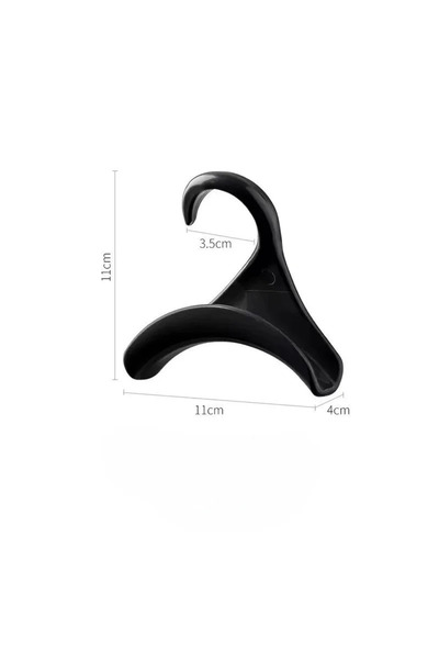 Choice 1 قطعة سوداء 1/5/10 قطع خطاف تعليق حقيبة حقيبة يد قبعة وشاح رف تخزين خ...