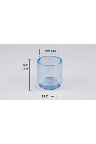 Choice 18mm 16PCS Silicone Chair Leg Pad Transparency Furniture Legs Table End Plug PVC Silent Anti-slip Fl