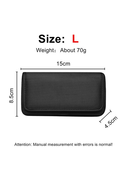 Choice حقيبة خصر بحزام خصر أفقي من قماش أكسفورد مقاس L مع مشبك من مادة النايل...