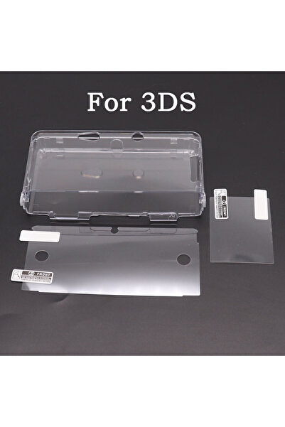 TingDong For 3DS Plastic Clear Crystal Shell Skin Case Cover For New 2DS 3DS ...