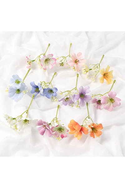 Choice 20 قطعة مزيج 10/20 قطعة زهور صناعية 10.5 سم فرع زهور وهمية لديكور المن...