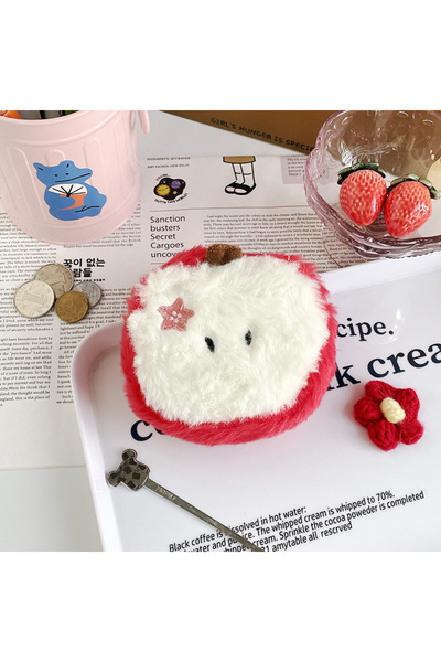 Choice red Cartoon Plush Coin Purse Miscellaneous Storage Small Card Bag