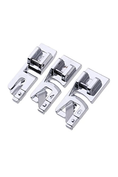 Choice 3 قطع 3 مم، 4 مم، 6 مم مجموعة أقدام مكبس ذات حواف ملفوفة ضيقة لآلة الخ...