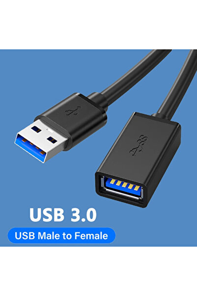 Choice 2m black USB 3.0 USB Extension Male to Female High Speed 5Gbps Extension Data Cord For Smart TV PS4