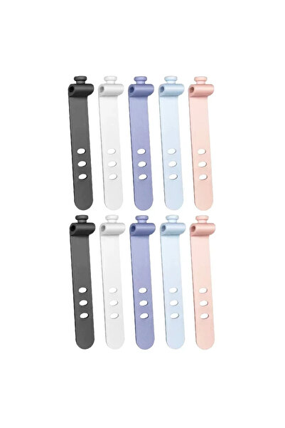 Choice 10 قطع من منظم الكابلات القابل لإعادة الاستخدام، 5 قطع من منظم كابلات ...