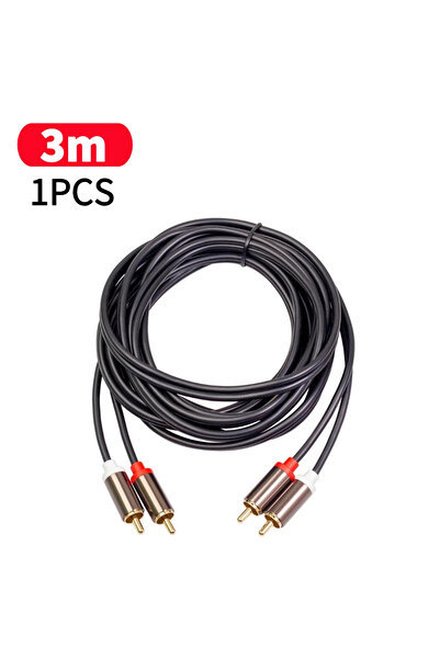 Choice1 3M 1 قطعة 1 متر 2 متر 3 متر 2 كابل RCA إلى 2 كابل RCA ذكر إلى ذكر سلك...
