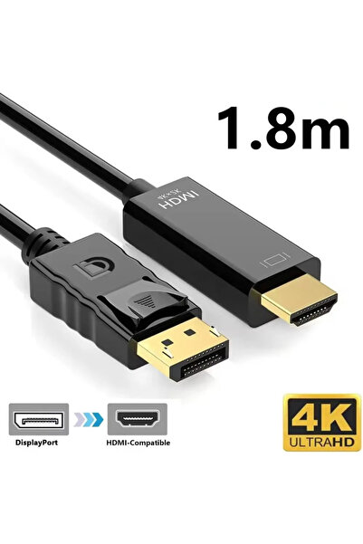 Choice 1.8m DP to HDMI 4K*2K DisplayPort To HDMI-Compatible Adapter DP To HDMI Converter 1.8m Cable for Des