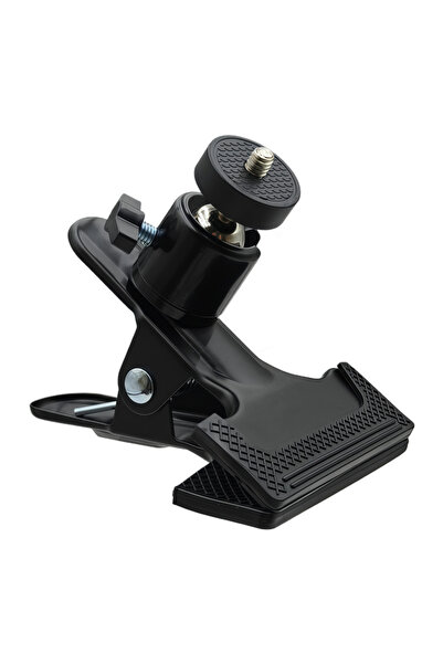 Choice مشبك رأس كروي معدني أسود مع مشبك تثبيت لولبي مقاس 1/4 بوصة وحامل هاتف ...