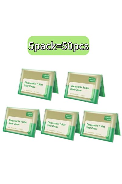 Choice1 عبوة من 5 أغطية مقاعد مراحيض للاستخدام مرة واحدة، محمولة، للسفر والتخ...