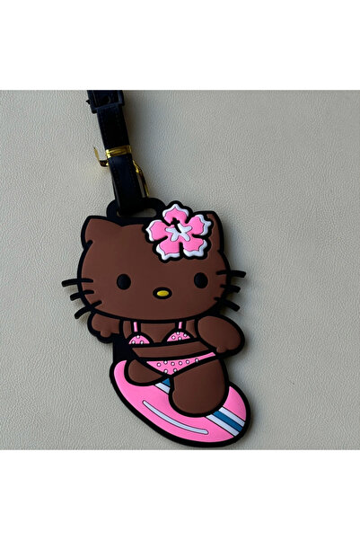 Miniso علامة الأمتعة B اليابانية لركوب الأمواج على شكل بيكيني هالو كيتي علامة...