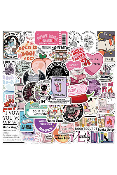 Choice 50 قطعة من ملصقات القراءة الرومانسية الإبداعية، حافظات الهواتف المزخرف...