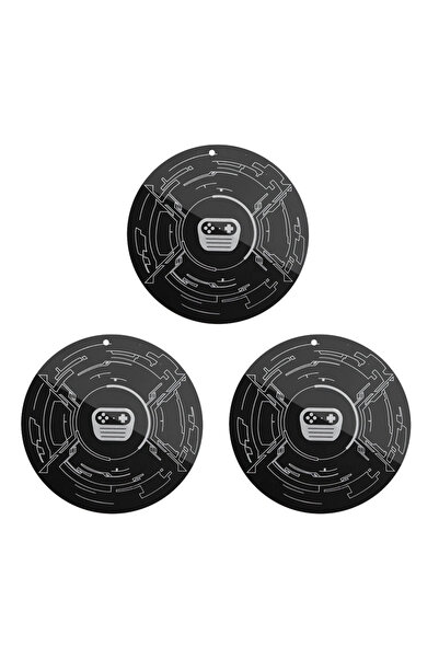 WSSHE 3 قطع - لوحة معدنية دائرية للهاتف المحمول لحامل Magsafe المغناطيسي الخلفي الملصق المبرد الحديد الرقيق